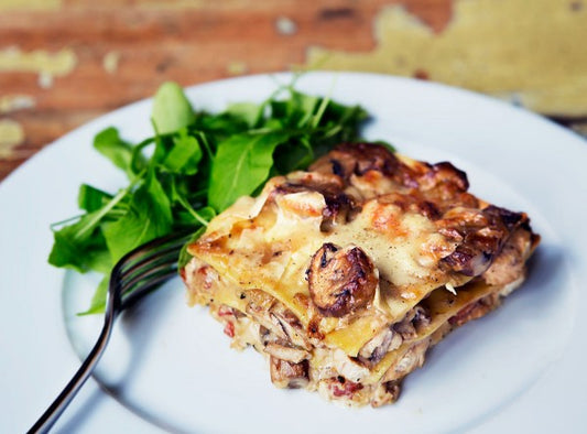 Chicken & mushroom lasagna