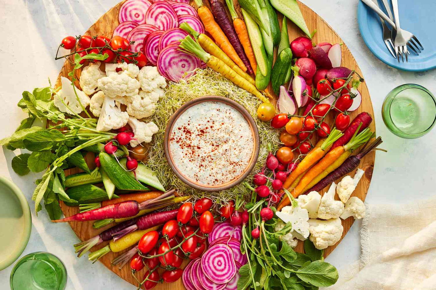 Crudité platter