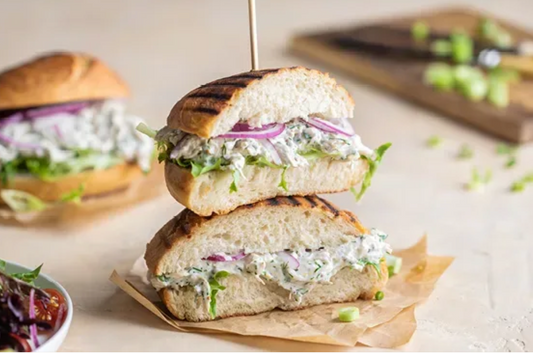 Chicken mayo sandwich platter